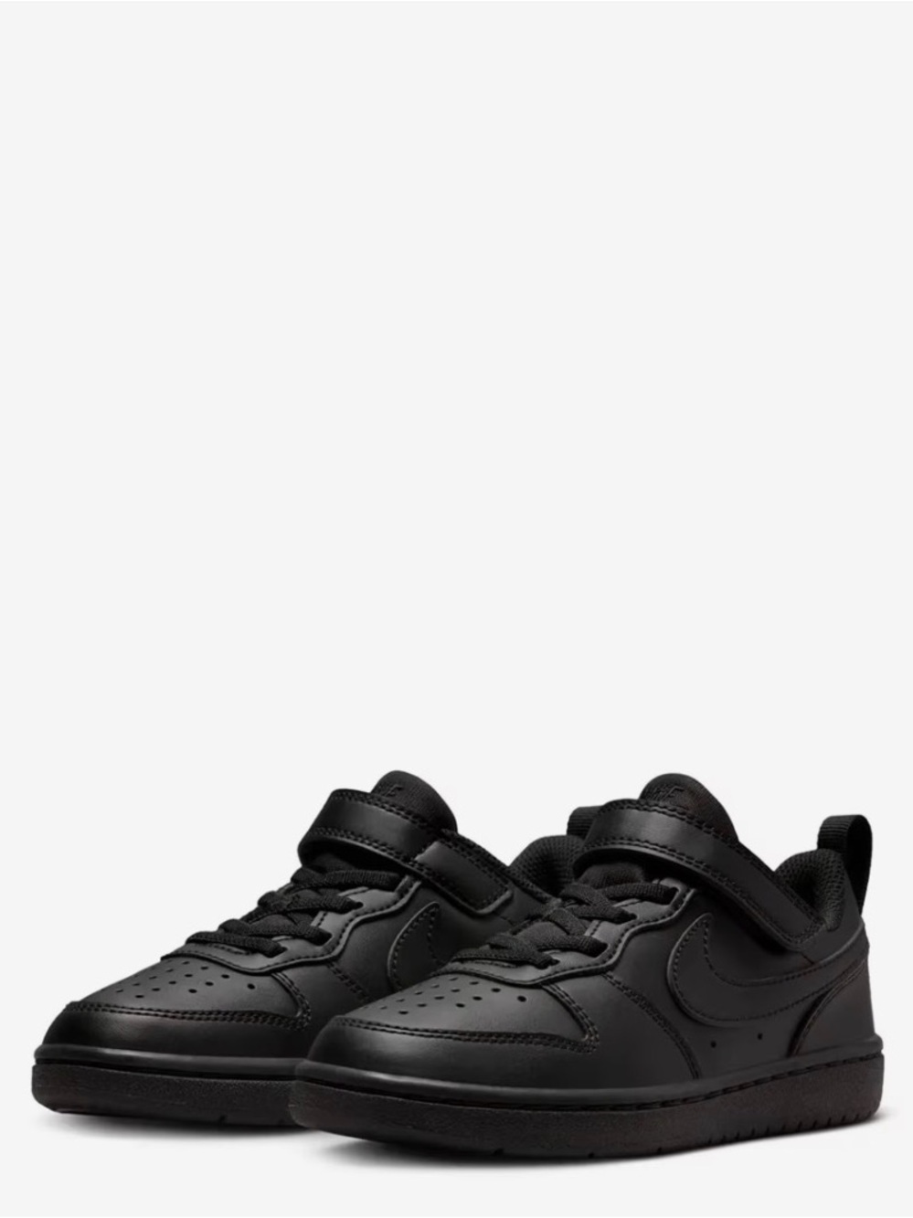 Nike Court Borough Recraft Low Kids Sneakers Black | Size C8 | NWT